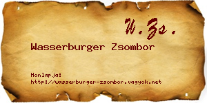 Wasserburger Zsombor névjegykártya